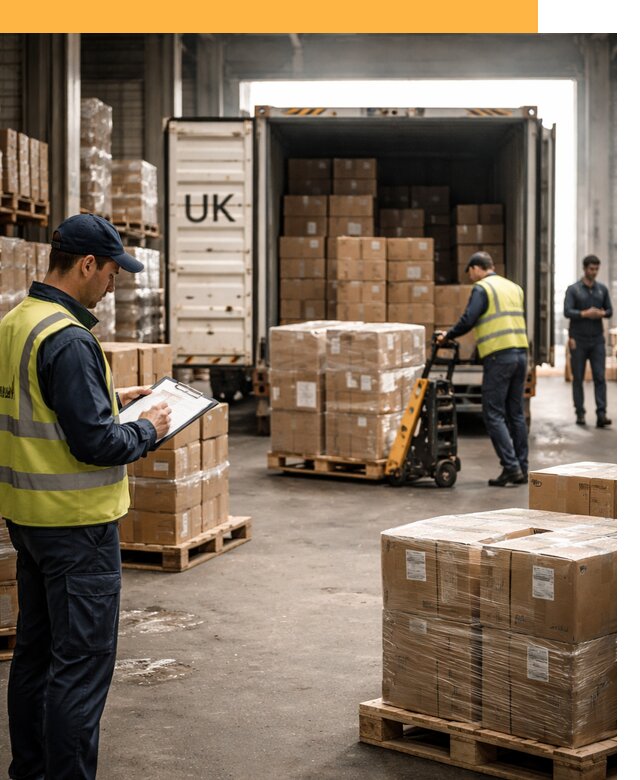 Доставка грузов из Великобритании с таможенным оформлением от 12728