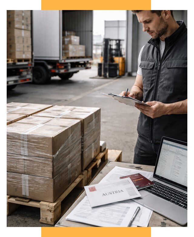 Доставка в Австрию от 66183 р. Логистика и экспорт СетСервис-Злм